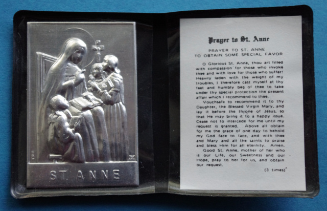 St. Anne Metal Plaque Folder